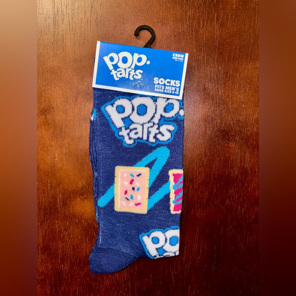 POP TARTS NOVELTY CREW SOCKS NWT MEN’S SHOE SIZE 6-12